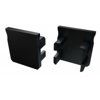 Заглушка LUMINES для профілю типу Y без отвору (алюміній) чорний