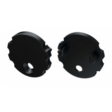 Заглушка LUMINES для профілю типу MICO без отвору (алюміній) чорний