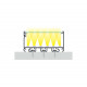LED профіль LUMINES тип LARGO білий лакований